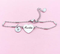Auntie Bracelet, Aunt Jewelry, Aunt Gift, D473A