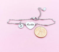 Auntie Bracelet, Aunt Jewelry, Aunt Gift, D473A