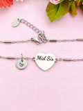 Mid Sis Bracelet, Heart, Big Sister Middle Sister Little Sister Bracelet, Sisters Jewelry, Sister Gift, D563