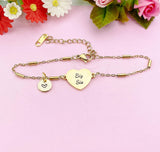 Big Sis Bracelet, Big Little Sis Sorority Gifts, Sisters Jewelry Gift, D566