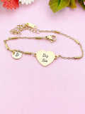 Big Sis Bracelet, Big Little Sis Sorority Gifts, Sisters Jewelry Gift, D566
