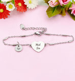 Mid Sis Bracelet, Heart, Big Sister Middle Sister Little Sister Bracelet, Sisters Jewelry, Sister Gift, D567