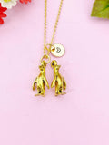 Penguin Charm Gold Necklace, N6149