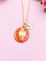 Tomato Charm Gold Necklace, Foodie Jewelry, N6157
