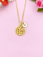 Tree Charm Gold Necklace, N6167
