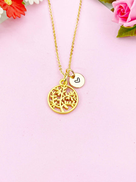 Tree Charm Gold Necklace, N6167