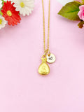 Money Bag Charm Gold Necklace, N6168