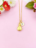 Money Bag Charm Gold Necklace, N6168