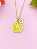 Daisy Flower Charm Gold Necklace, N6170
