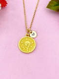 Daisy Flower Charm Gold Necklace, N6170