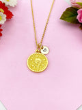 Daisy Flower Charm Gold Necklace, N6170