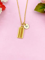 Abacus  Charm Gold Necklace, N6171
