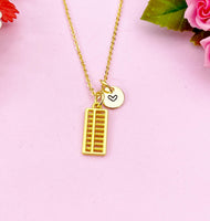 Abacus  Charm Gold Necklace, N6171