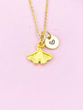 Ginkgo Leaf Charm Gold Necklace, N6180