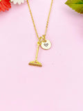 Rake Charm Gold Necklace, N6184
