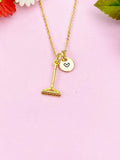 Rake Charm Gold Necklace, N6184