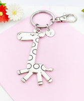 Giraffe Charm Keychain, Large Giraffe Charm, Zookeeper Gifts, N6190