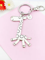 Giraffe Charm Keychain, Large Giraffe Charm, Zookeeper Gifts, N6190