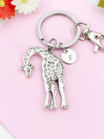 Giraffe Charm Keychain, Wildlife Enthusiast Gifts, N6191
