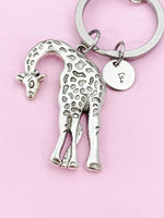 Giraffe Charm Keychain, Wildlife Enthusiast Gifts, N6191