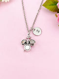 Drum Set Charm Silver Necklace, Musical Instruments, Drummer Jewelry Gift, N6201
