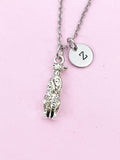 Meerkat Charm Silver Necklace, Animal Meerkat Jewelry Gift, N6203