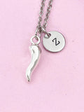 Chili Papper Charm Silver Necklace, Hot Chili Papper Jewelry Gifts, N6206