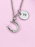 Horseshoe Charm Silver Necklace, Horseshoe Jewelry Gifts, N6207