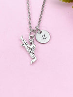 Taekwondo Charm Silver Necklace, Karate, Tea Kwon Do, Martial, Arts Jewelry Gifts, N6208