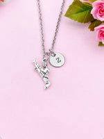 Taekwondo Charm Silver Necklace, Karate, Tea Kwon Do, Martial, Arts Jewelry Gifts, N6208