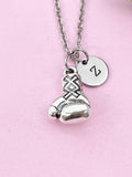 Boxing Gloves Charm Silver Necklace, Sport Jewelry Gifts, N6209