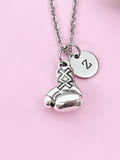 Boxing Gloves Charm Silver Necklace, Sport Jewelry Gifts, N6209