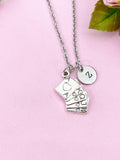 Poker Playing Cards Charm Silver Necklace, Poker Playing Cards Jewelry Gifts, N6210