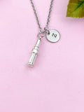 Lipstick Charm Silver Necklace, N6214