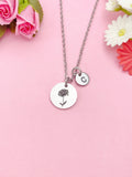 Chrysanthemum Flower Silver Charm Necklace, N3835S