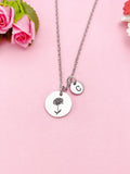 Chrysanthemum Flower Silver Charm Necklace, N3835S