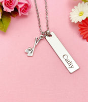 Golf Jewelry, Gold Golf Necklace, Golf Bracelet, Golf Keychain, Optional, Golf Gifts, Golf Team Gifts, D303