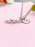 Crew Oar Boat Charm Silver Necklace, Rowing Crew Gifts, N6219S
