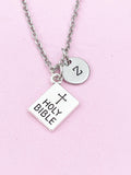 Holy Bible Charm Silver Necklace, N6220