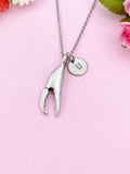 Crab Claw Charm Silver Necklace, N6222