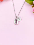 Cowrie Shell Charm Silver Necklace, N6223