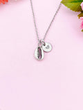 Cowrie Shell Charm Silver Necklace, N6223