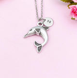 Dolphin Charm Silver Necklace, N6225