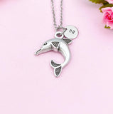 Dolphin Charm Silver Necklace, N6225