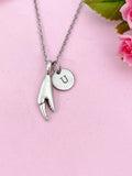 Lobster Claw Charm Silver Necklace, N6226