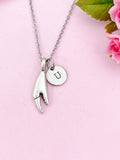 Lobster Claw Charm Silver Necklace, N6226