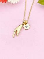 Lobster Claw Charm Gold Necklace, N6241