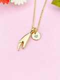 Lobster Claw Charm Gold Necklace, N6241