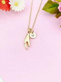 Lobster Claw Charm Gold Necklace, N6241