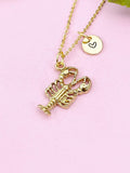Shirmp Charm Gold Necklace, N6244